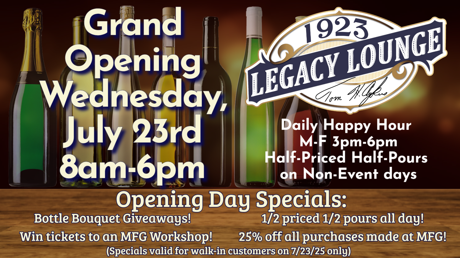 Legacy Lounge Grand Opening, Appleton Wisconsin Event Facility